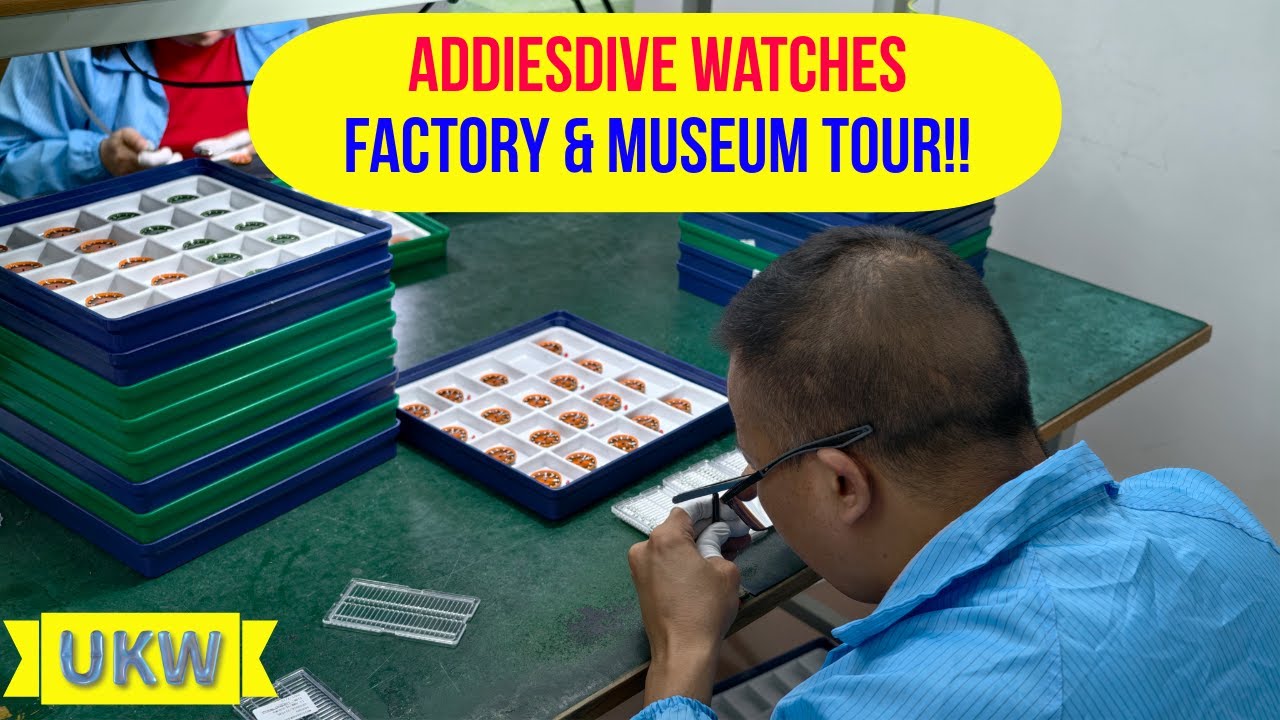 Эксклюзивный тур по фабрике и музею Addiesdive — представлены часы AliExpress Watch Juggernaut!