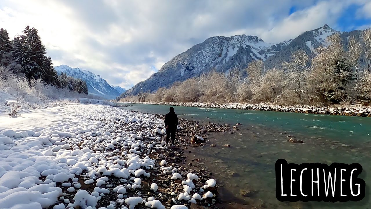 Lechweg - Bezaubernde Winterwanderung von Reutte in Tirol nach Weißenbach am Lech [Silent Hiking]