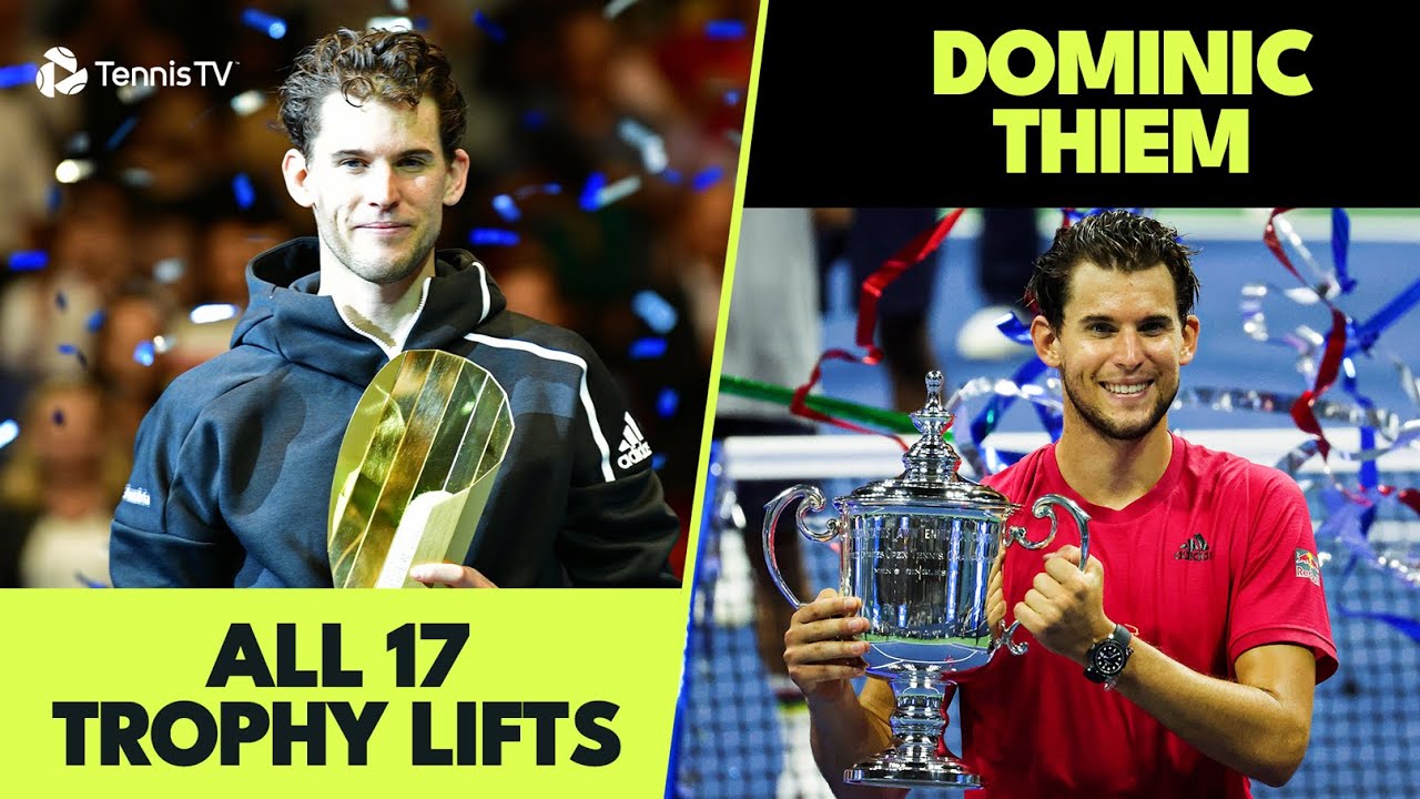 Dominic Thiem: Every Championship Point & Trophy Lift! 🏆