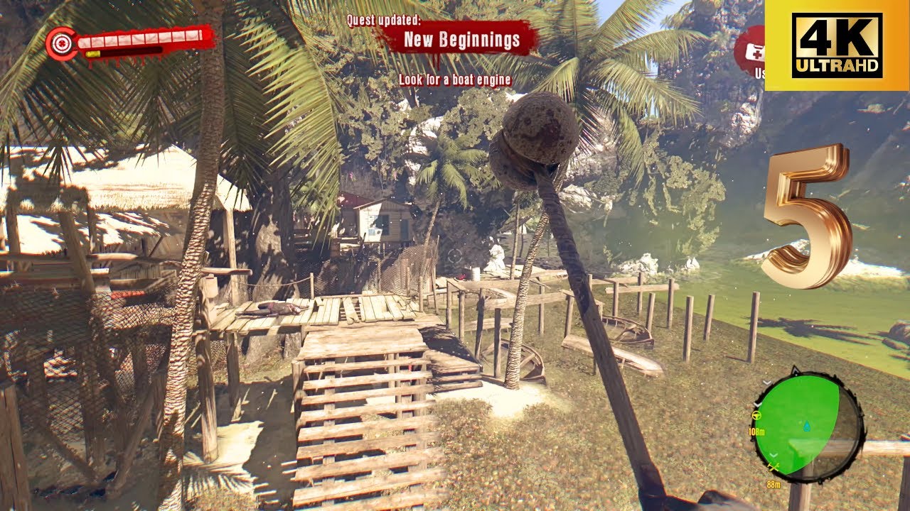 Where to Find the Boat Engine | Marik's Marina | Dead Island: Riptide Definitive Edition | 4K 60 FPS