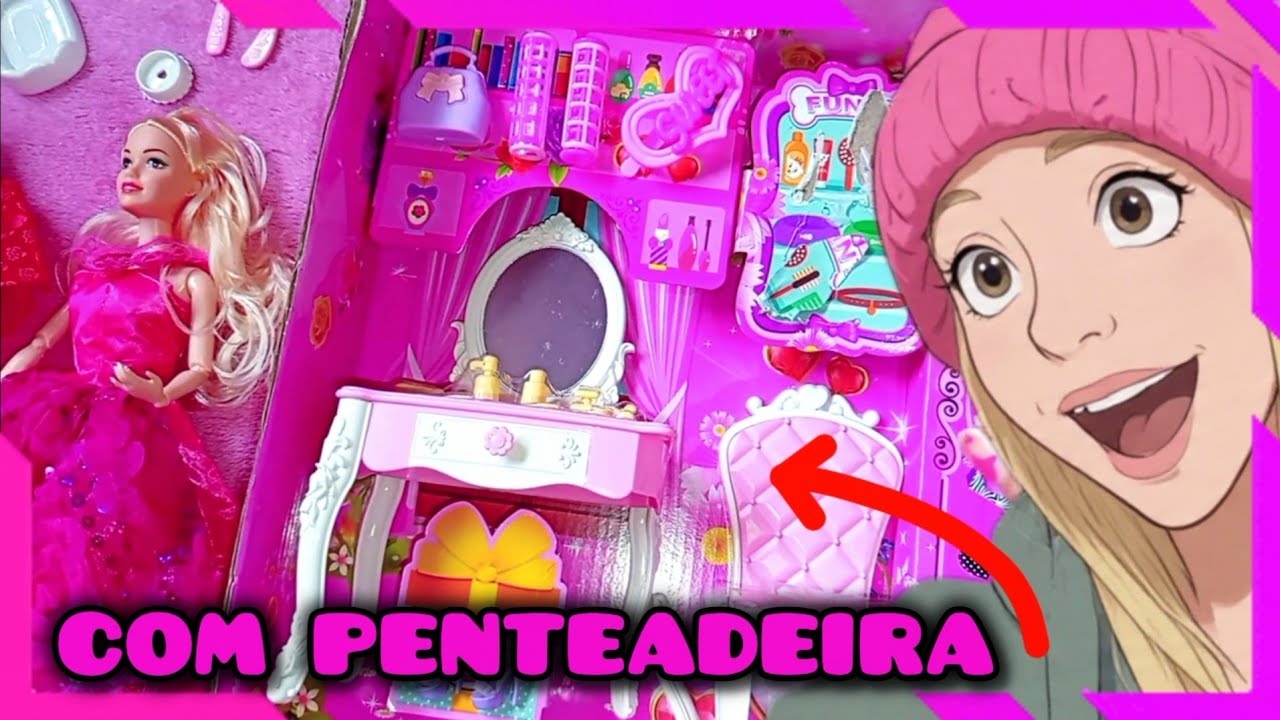 BONECA BELLA COM PENTEADEIRA DA SHOPEE 😍