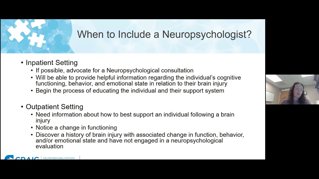 BIBH Webinar 6: Neuropsychological Assessment and Treatment Planning