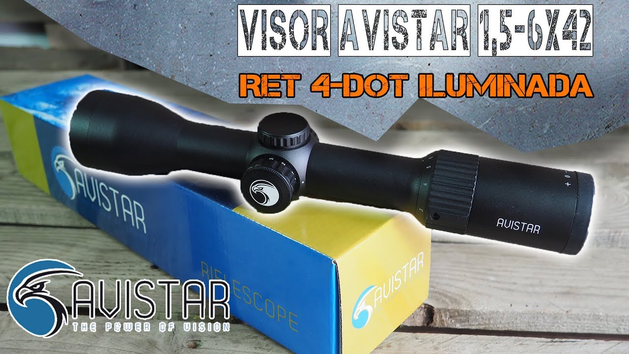 VISOR AVISTAR 1.5-6X42 RET 4-DOT Iluminada