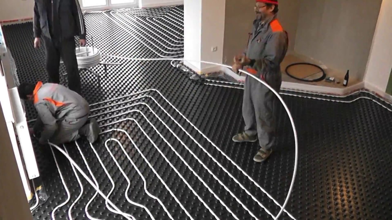 Instalace podlahového topení 2016