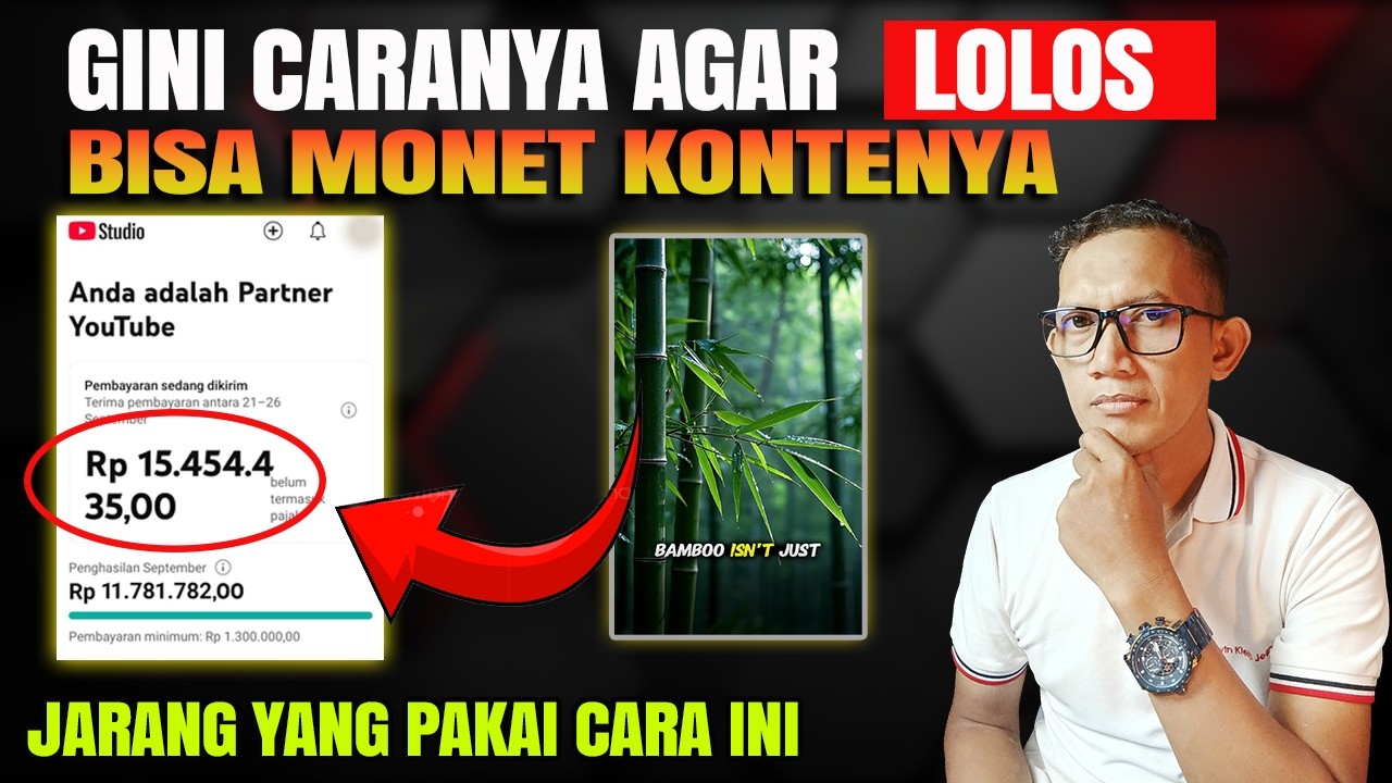 Panduan DI JAMIN LOLOS konten berulang youtube  cara edit video di capcut konten kreator shorts 2026