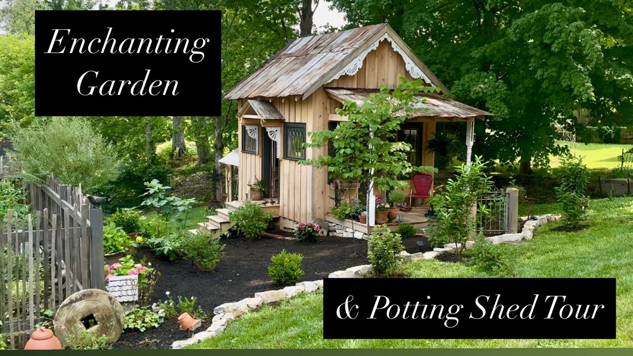 Tour this Enchanting Garden & Potting Shed Decorated with Antiques