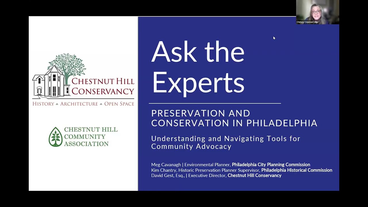 Ask the Experts: Preservation and Conservation in Philadelphia