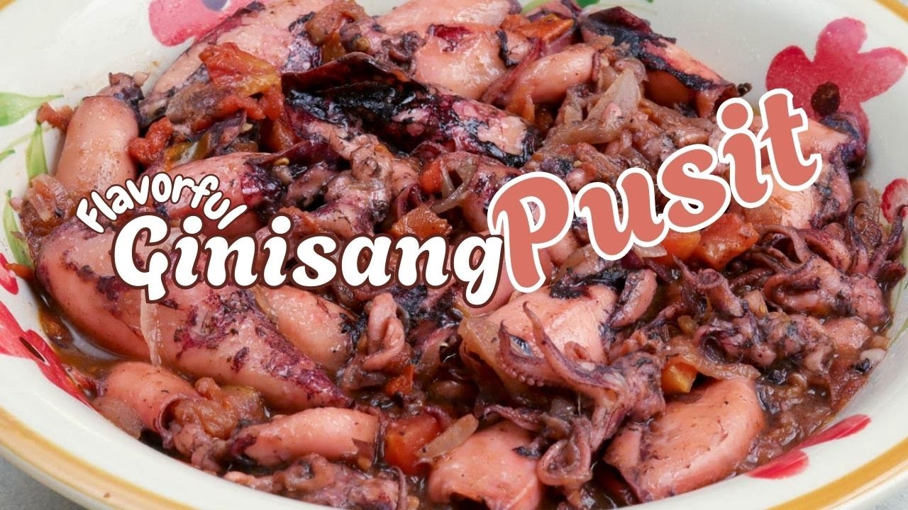 Ginisang Pusit |  Squid with Tomatoes