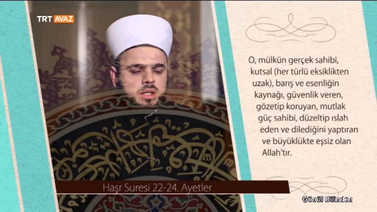 Haşr Suresi / 22-24. Ayetler - Hafız Harun Efendić - Gönül Dilinden - TRT Avaz