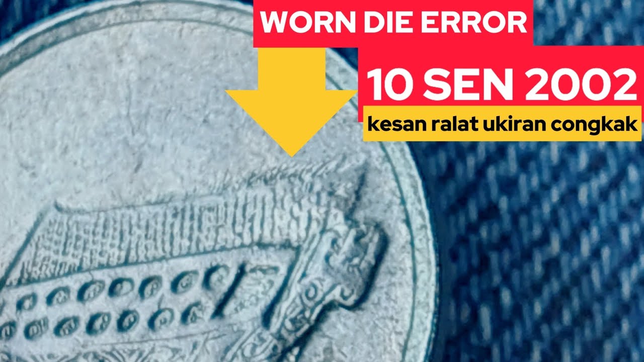 Kesan Ralat Ukiran Congkak 10 Sen 2002 #coin #numismmatics
