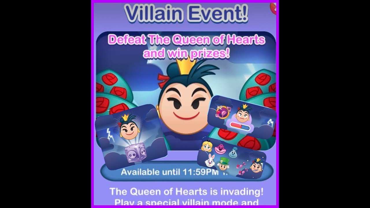 Disney Emoji Blitz Gameplay Queen of Hearts Villain Event part 1