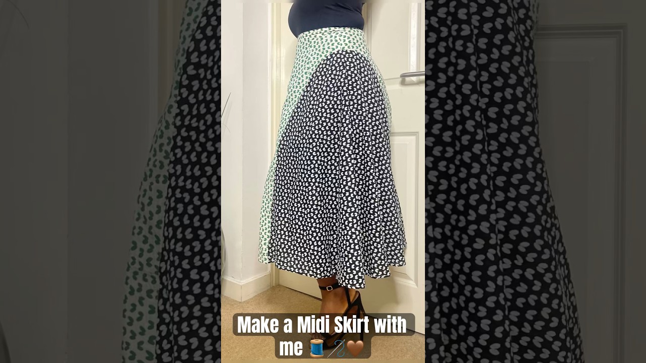 Midi Skirt #sewingtutorial #janomemakes #shortsafrica