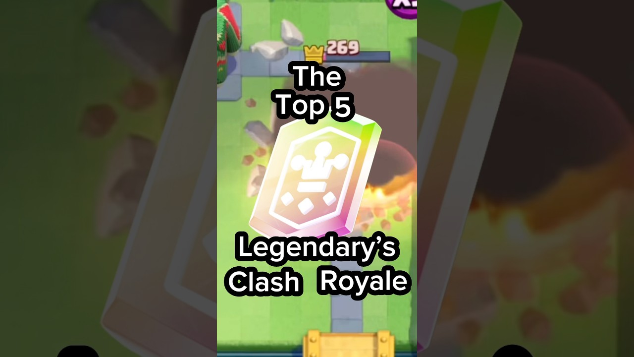 Top 5 LEGENDARY Cards in CLASH ROYALE #clashroyale #clashofclans #gaming #supercell #clash #ranking