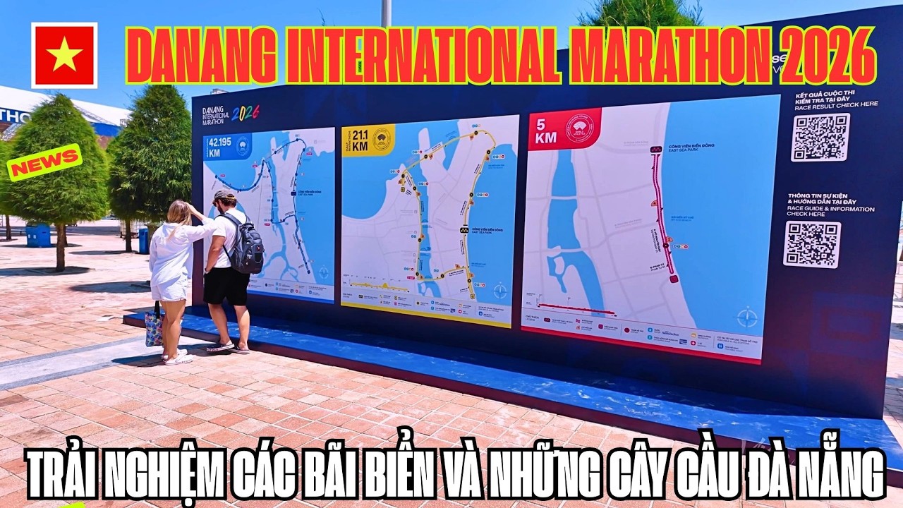 Danang International Marathon 2026 - Các VĐV Trải Nghiệm Các Bãi Biển Và Những Cây Cầu Đà Nẵng