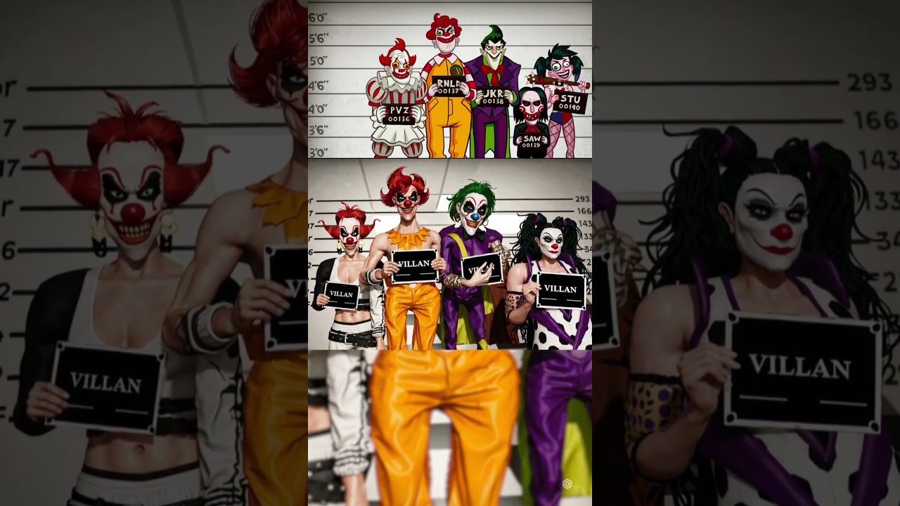 Stupidella Real Life Ep18 – "Stupidella Horror" Game - Usual Suspects Clowns