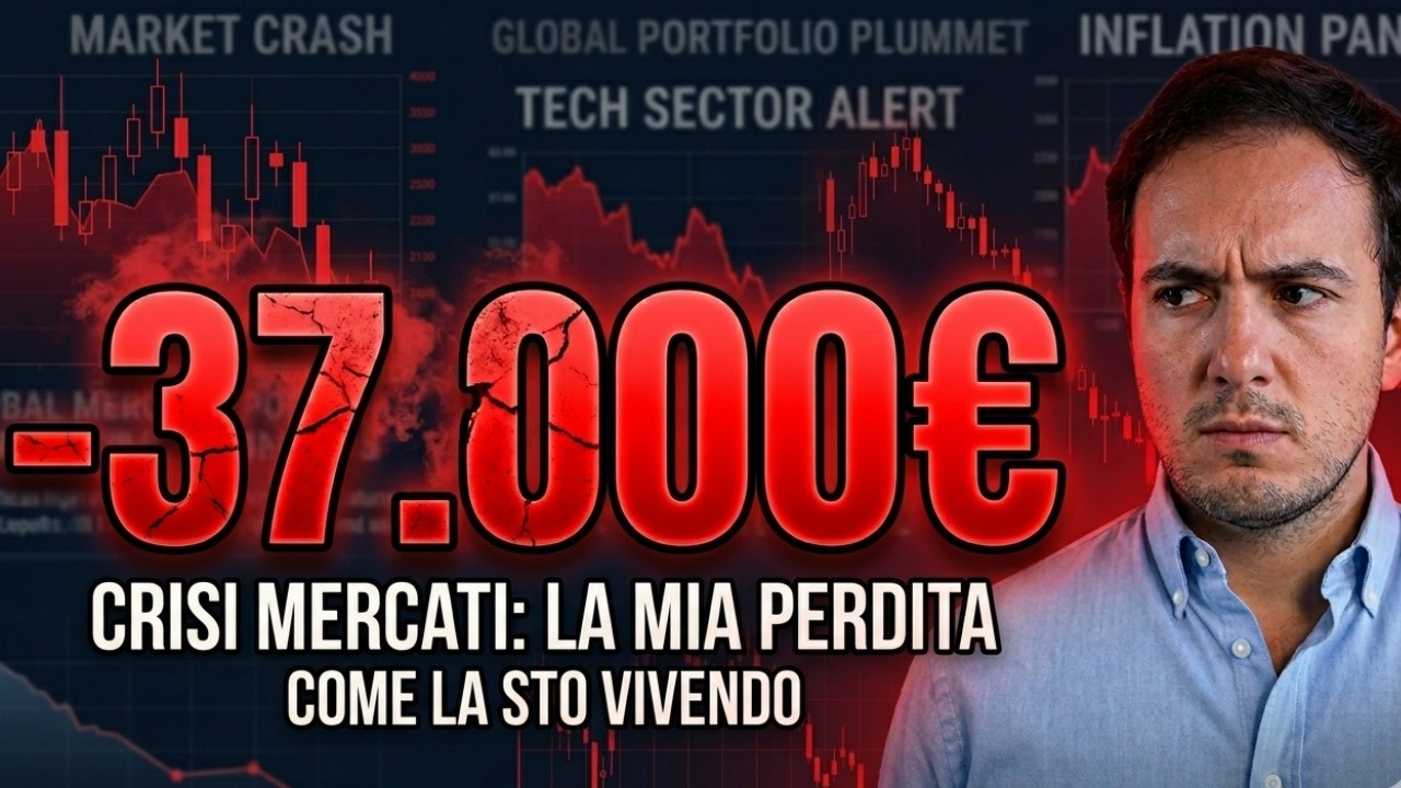 ⚠️ Mercati in calo: &minus;37.000&euro; sul mio patrimonio (la mia reazione reale)