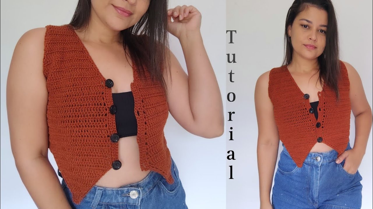 Colete de Crochê super versátil e fácil