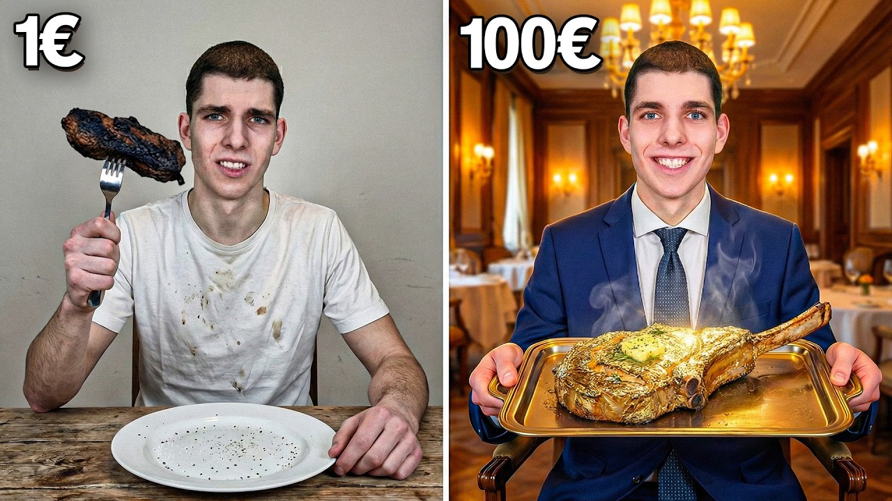 1€ vs 100€ Steak