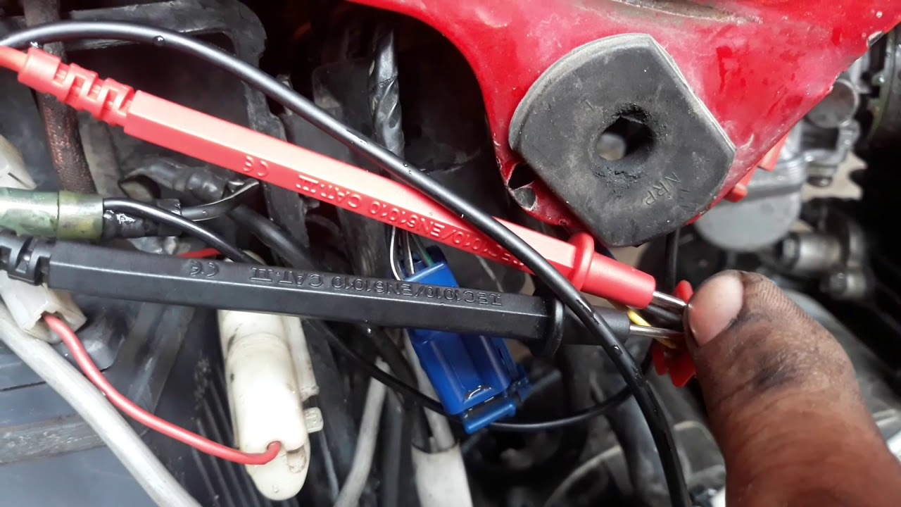 Teste de resistência e voltagem do estator da RTR 150 APACHE DAFRA 2010/11