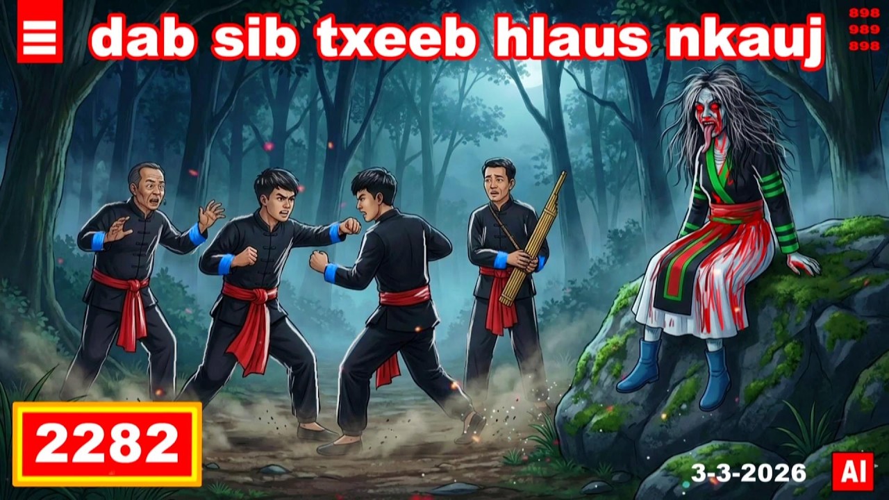 dab hais hmoob - 2282 - 3-3-2026 dab sib txeeb hluas nkauj, ผีแย่งแฟน, the fight.