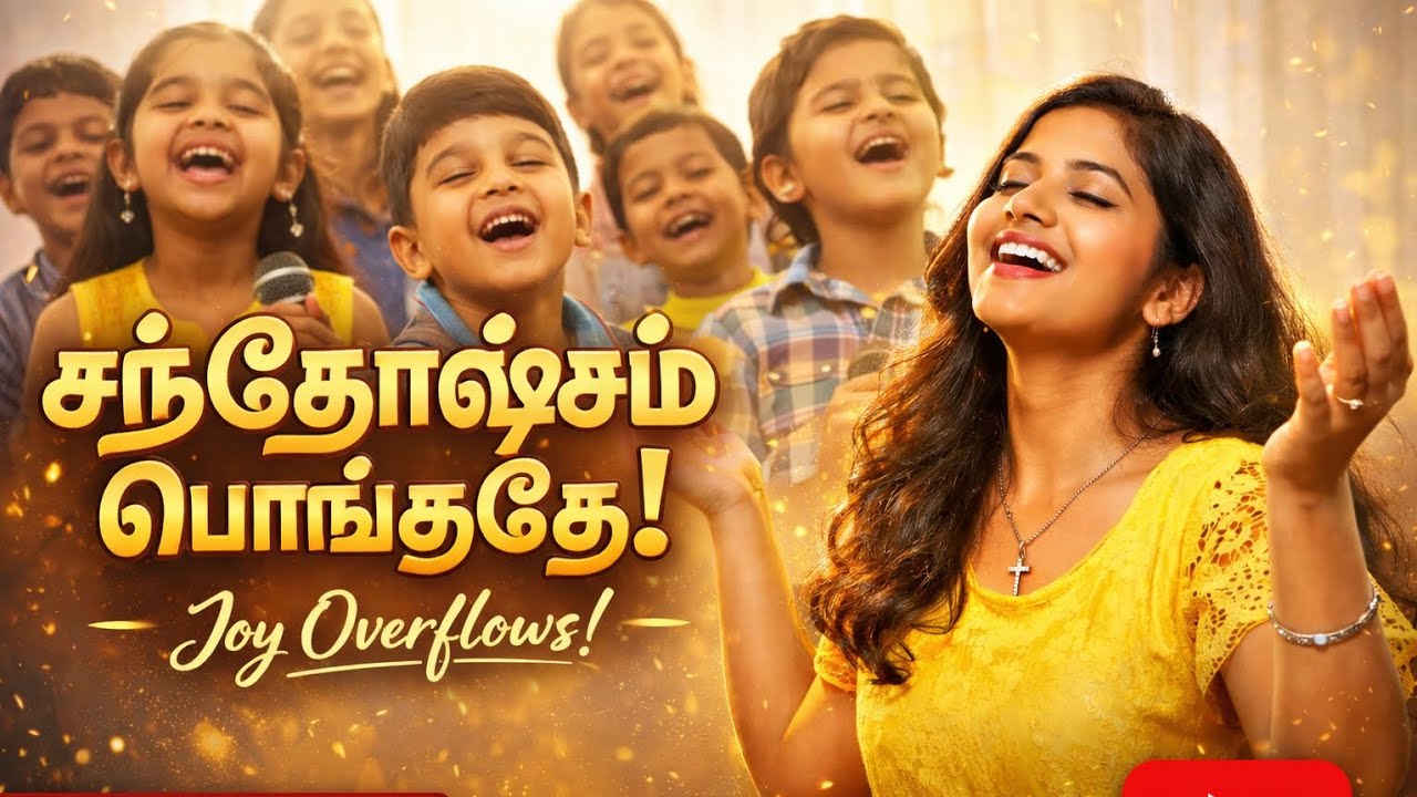 Santhosham Ponguthey | சந்தோஷம் பொங்குதே | Tamil Christian Song | kids Christian songs