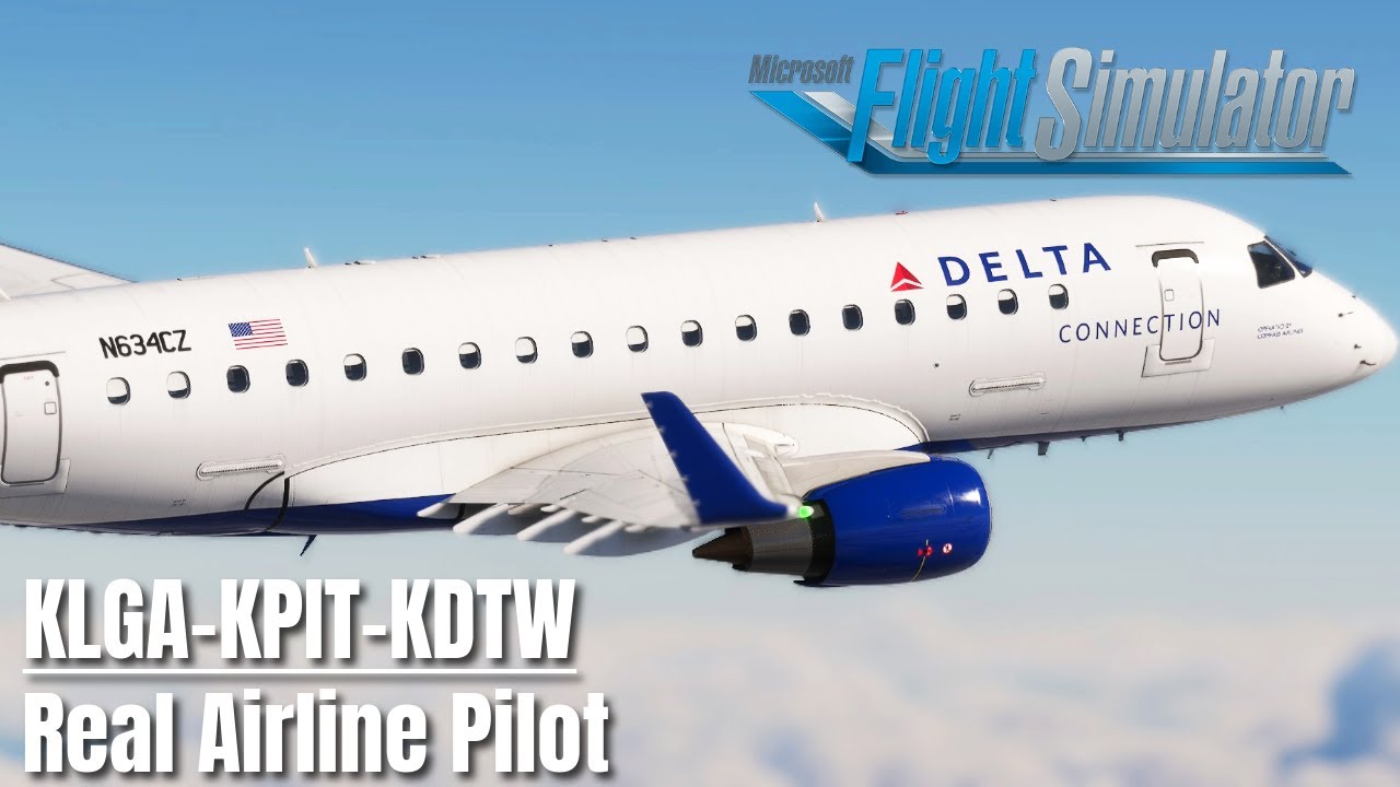 FSS E170 - Big News IS here! - Inibuilds LaGuardia - KLGA-KPIT-KDTW - Real Airline Pilot