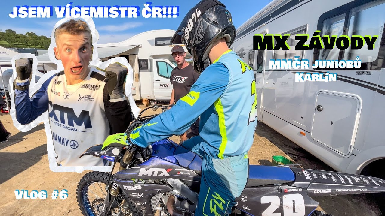 JSEM VÍCEMISTR ČR!!! | MX Závody | MMČR juniorů - Karlín | Vlog #6