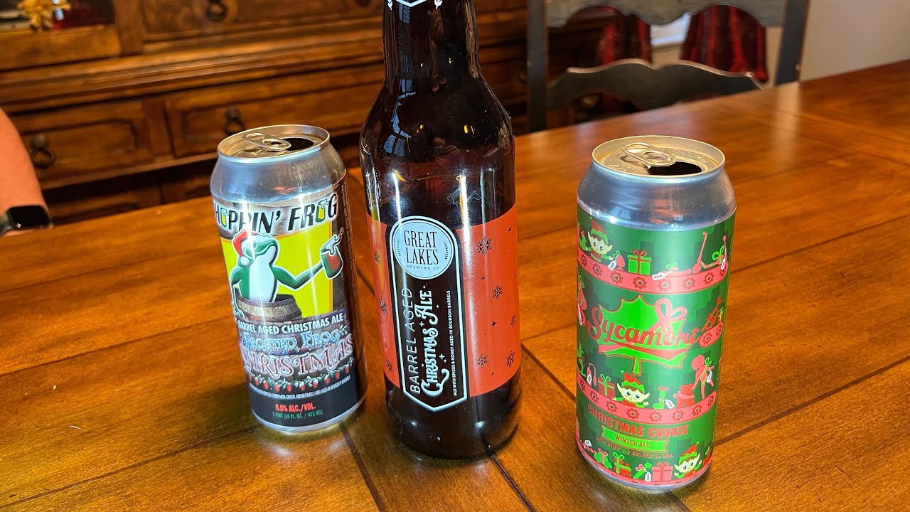 Episode 1: Hoppin' Frog Frosted Frog , Sycamore Christmas Cookie, Great lakes Barrel Aged Ale