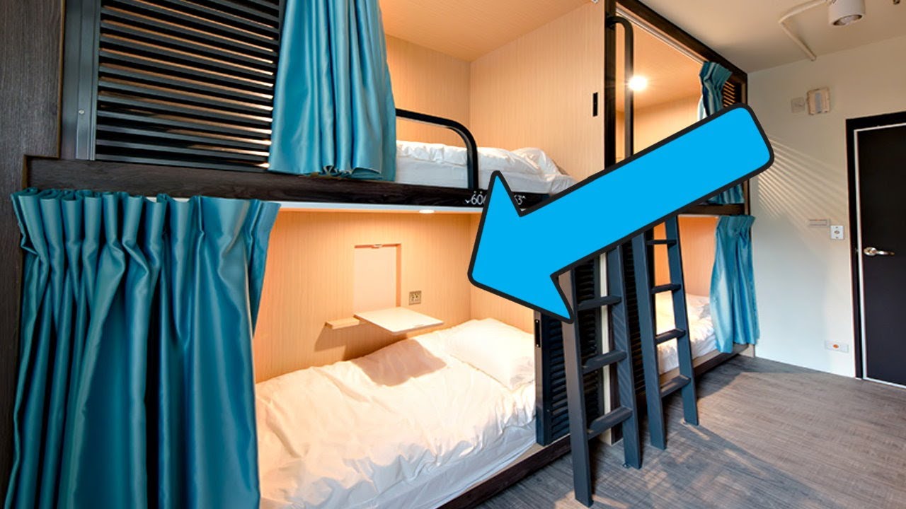 台中一晚600元 距台中車站1分鐘步行的青年旅店 A one-person capsule for $20 a night in Taichung, Taiwan #台灣背包客