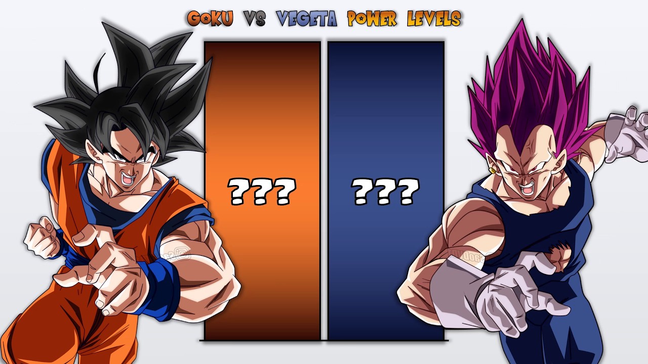Goku VS Vegeta Power Levels 2023 Over the Years 🔥 (DB/DBZ/DBS/End of Z/SDBH)