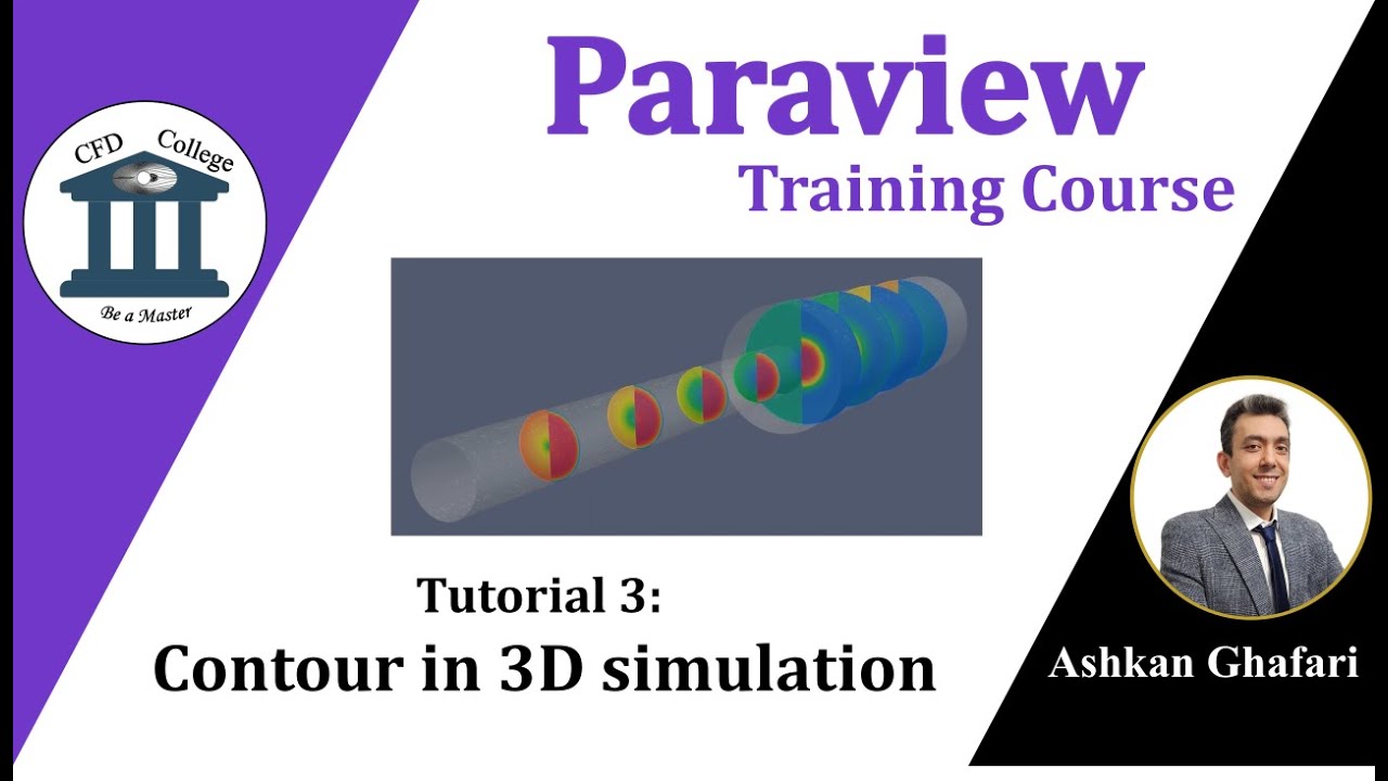 How to plot contours in Paraview in 3D simulation? | Paraview Tutorial 3