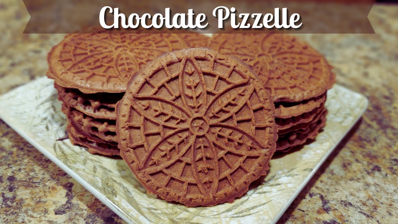 Homemade Chocolate Pizzelle Recipe | How To Make Chocolate Pizzelle | Pizzelle Recipes