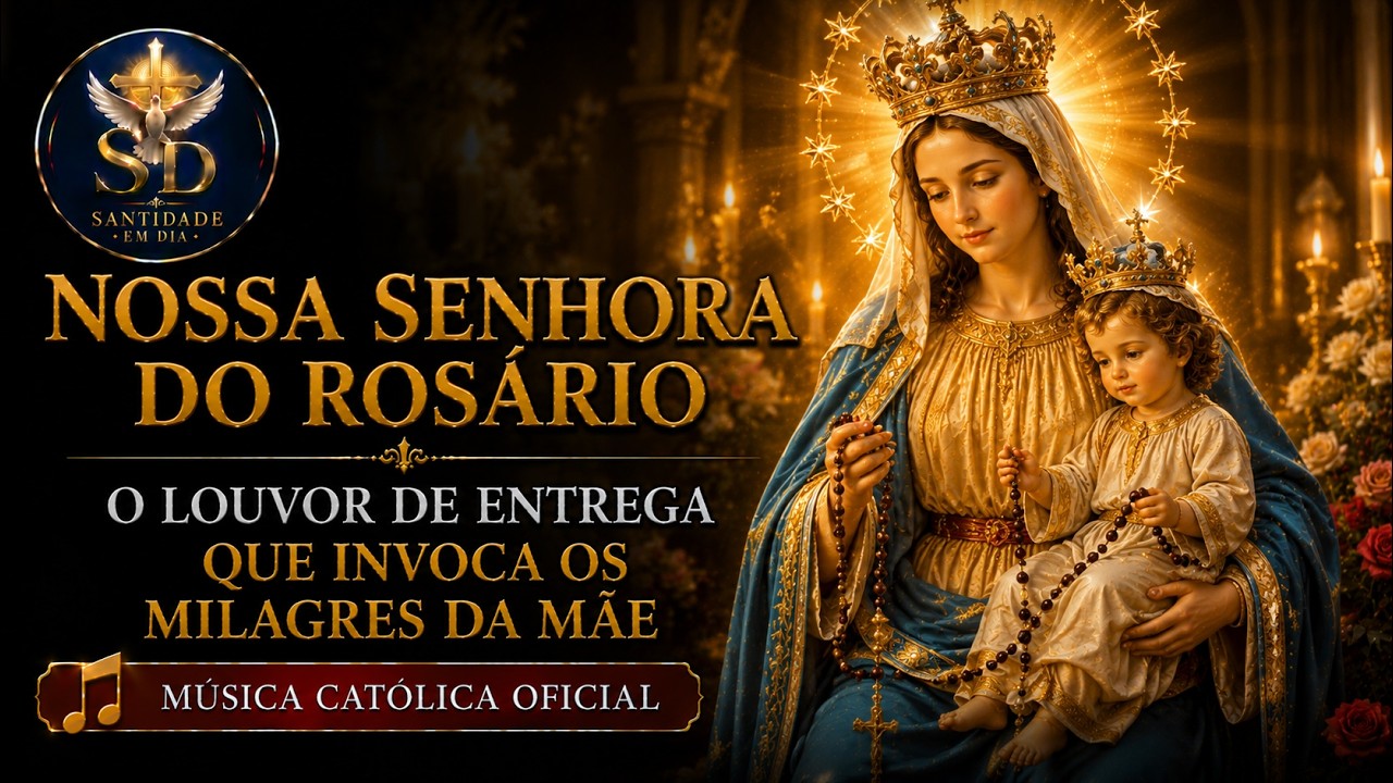 Nossa Senhora do Rosário — Louvor de Entrega e Milagres |  #MúsicaCatólica #nossasenhora  #Rosário