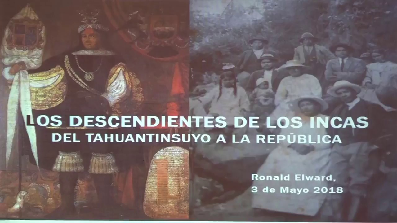 Conferencia sobre los descendientes de los incas con Ronald Elward (3/5/2018)