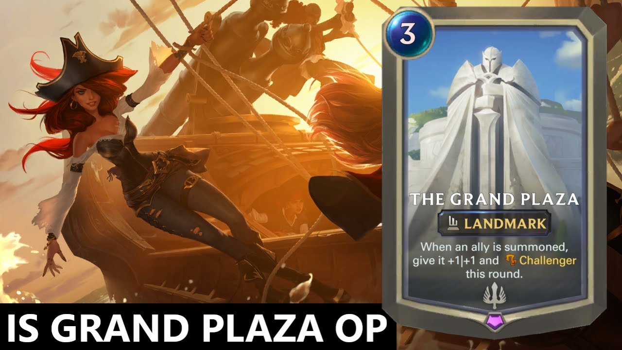 Is Grandplaza the best Landmark Right Now? | Legends of Runeterra gameplay | LoR Scout Deck
