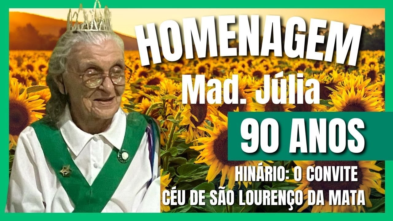 🎵🌟 Homenagem aos 90 anos da MAD. JÚLIA, cantando O CONVITE no Céu de São Lourenço da Mata - Recife🌞