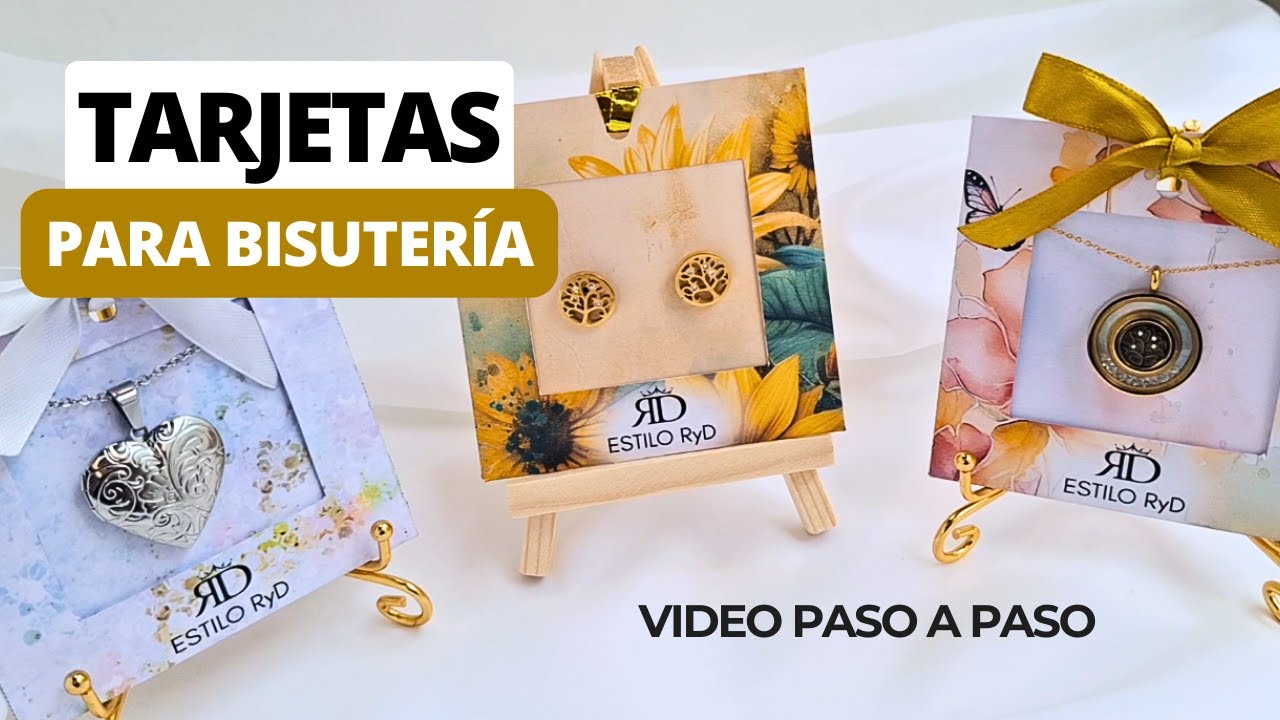 Tarjetas para exhibir y empacar Bisutería | Puedes poner tu logo y personalizarlas a tu gusto.