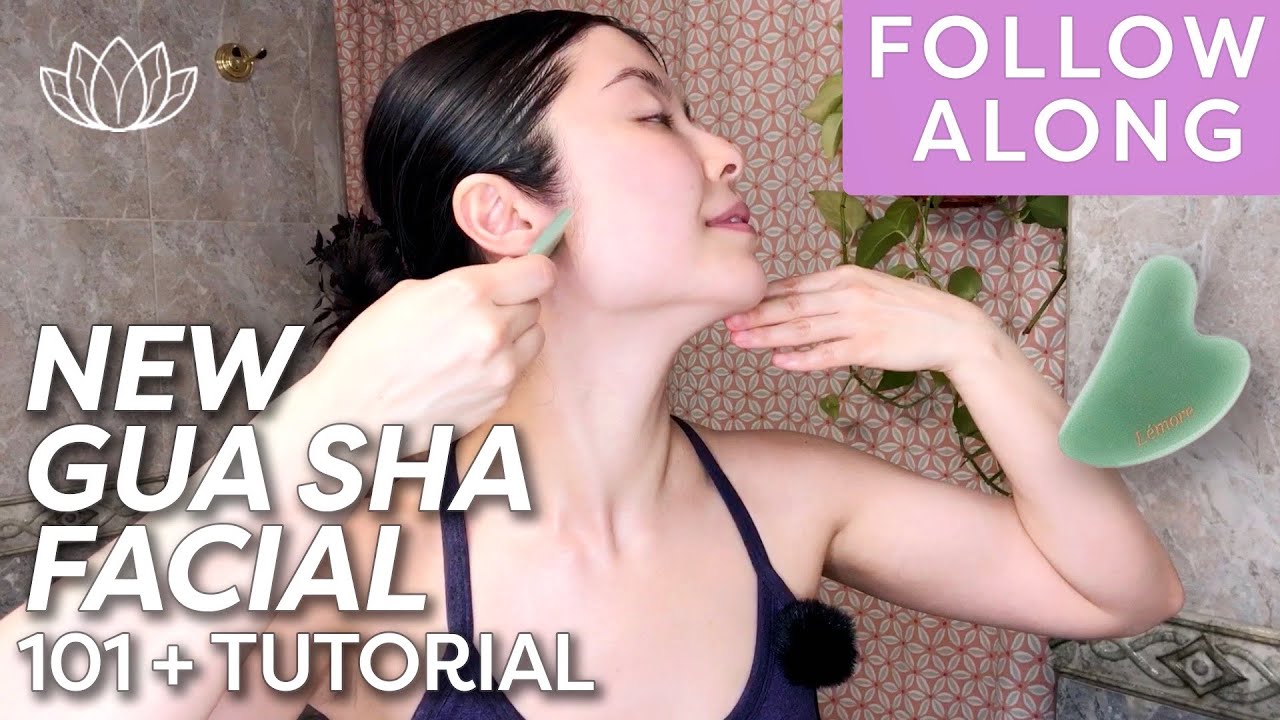 НОВЫЙ УХОД ЗА ЛИЦОМ ГУА ША 101+ ОБУЧЕНИЕ (Для начинающих!) | ПОДПИШИТЕСЬ ♡ Lémore ♡