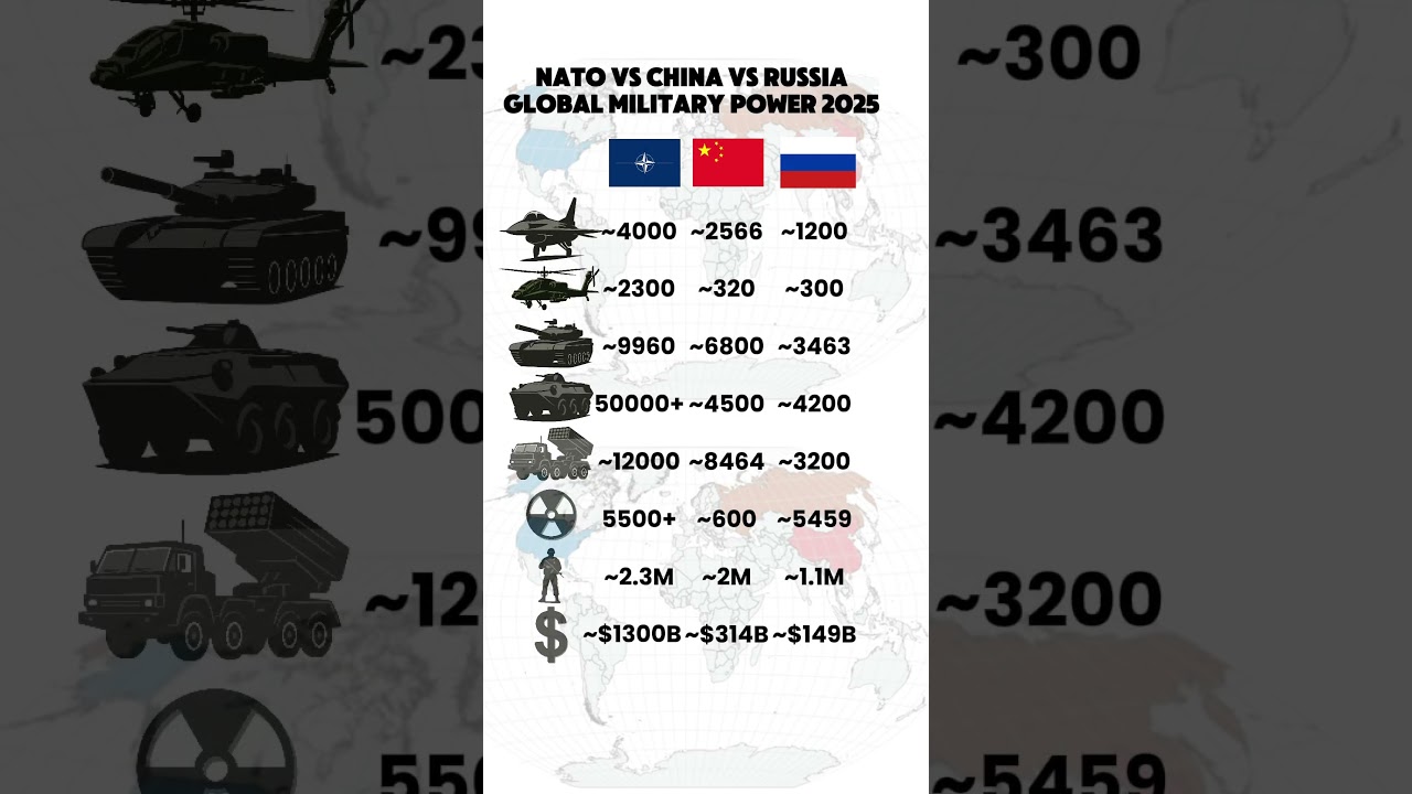 NATO vs China vs Russia &mdash; Military Power & Budget Comparison (2025)