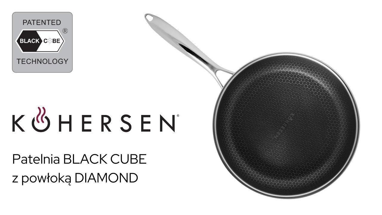 Patelnia Kohersen BLACK CUBE z powłoką DIAMOND unboxing