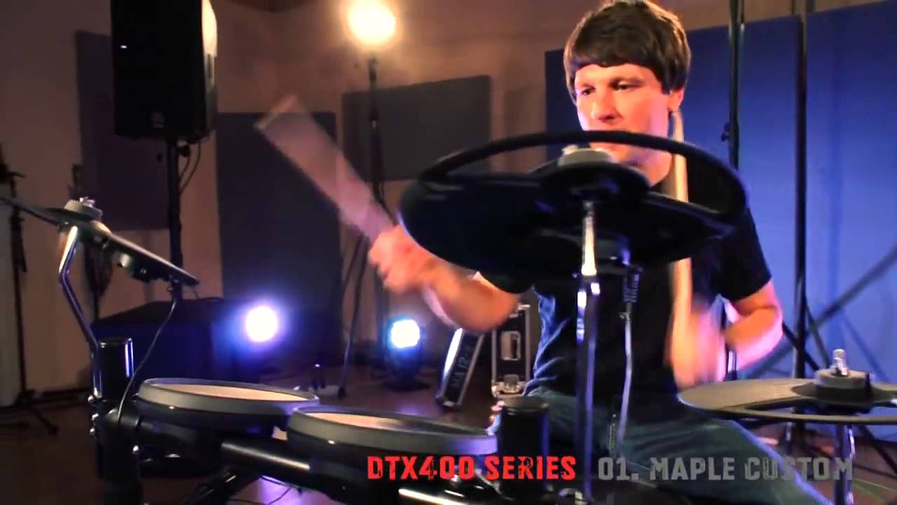 Yamaha - Bater&iacute;a El&eacute;ctrica DTX400 Sound Demo - Maple Custom Kit