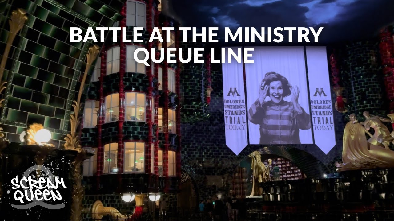 Here’s how far you have to go… Battle at the Ministry Queue line! 