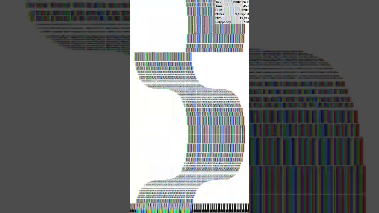 TBA Version 3 but it's Inverted and Reversed [Shorts] #artmidi #piano