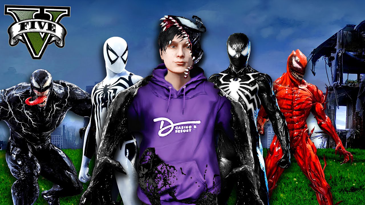 ကျွန်တော်တို့တစ်မြို့လုံး Venom ကြီးတွေဖြစ်ကုန်တယ် | Venom City in GTA V | SMART On Live