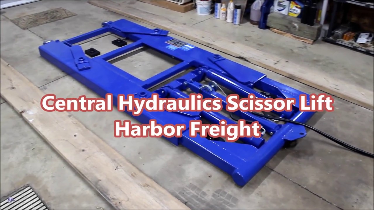 Ножничный подъемник Central Hydraulics - Harbor Freight - Full Throttle Reviews