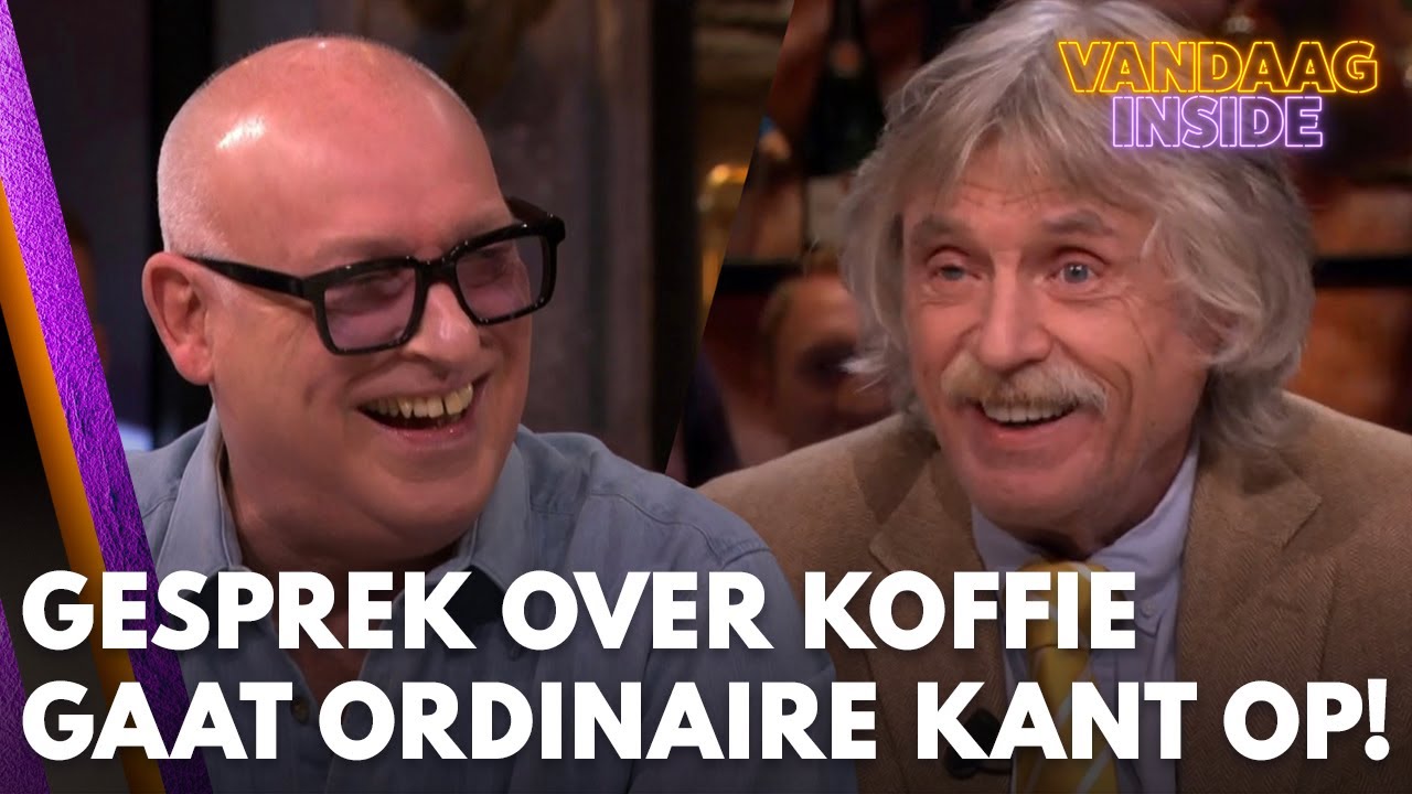 Gesprek over kopje koffie gaat direct de ordinaire kant op bij Vandaag Inside! | VANDAAG INSIDE