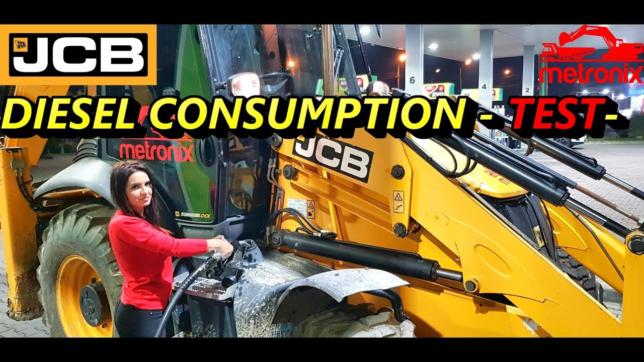 JCB3CX ⚠ Backhoe Loader DIESEL Consumption (English/ Spanish Subtitles)