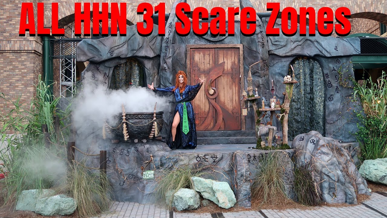Halloween Horror Nights 31 Scare Zones | HHN 2022 scare zone walkthroughs