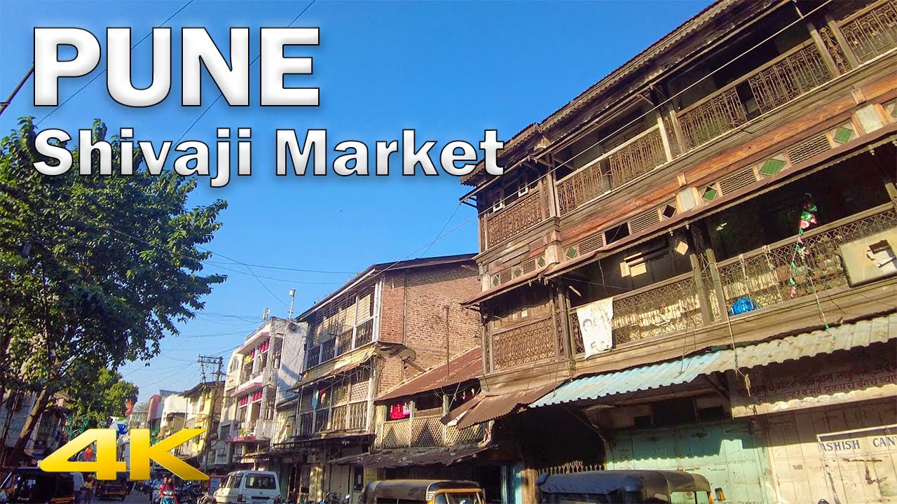 Historic Shivaji Market area of Pune - India【4K - 60fps】🇮🇳