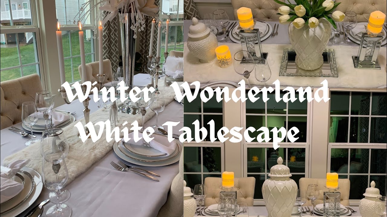 HOW TO DECORATE PERFECT ALL WHITE | 3 DIFFERENT STYLING IDEAS | Glamour Ellen #winterwonderland